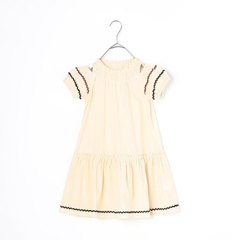 なみなみオフショルパフスリーブワンピース 100cm